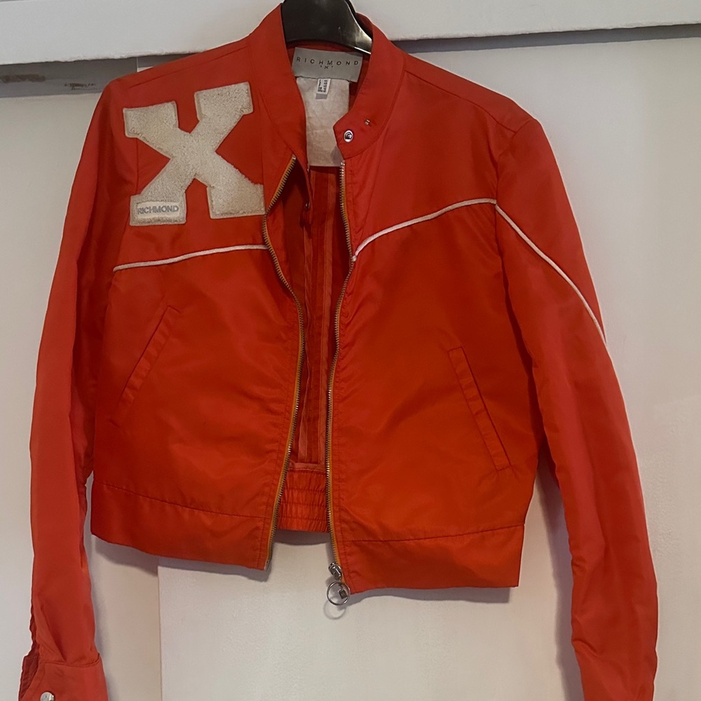 John Richmond Red Jacket with White Accents